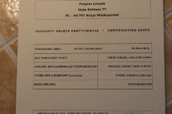Certyfikat AGRO BIO TEST